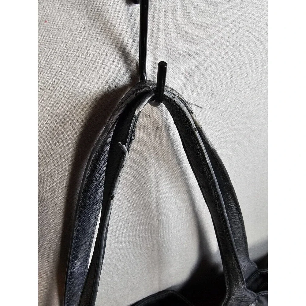 Tory Burch Ella Nylon LOGO Packable Tote BLACK